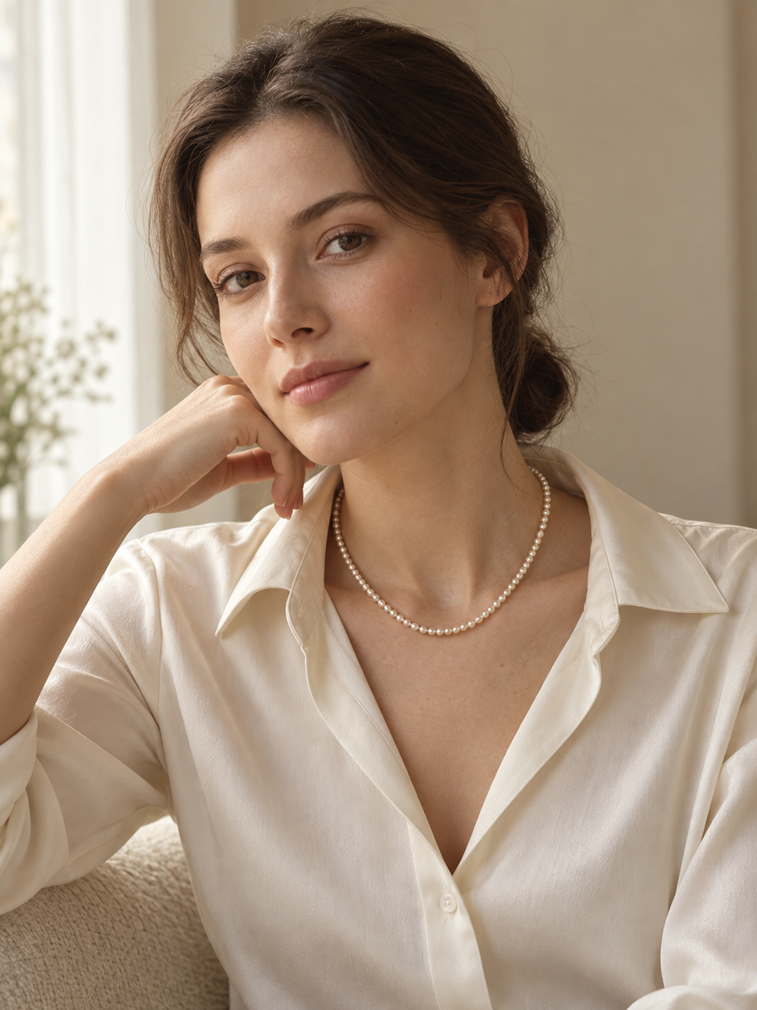 Ivory Baby Pearl Necklace