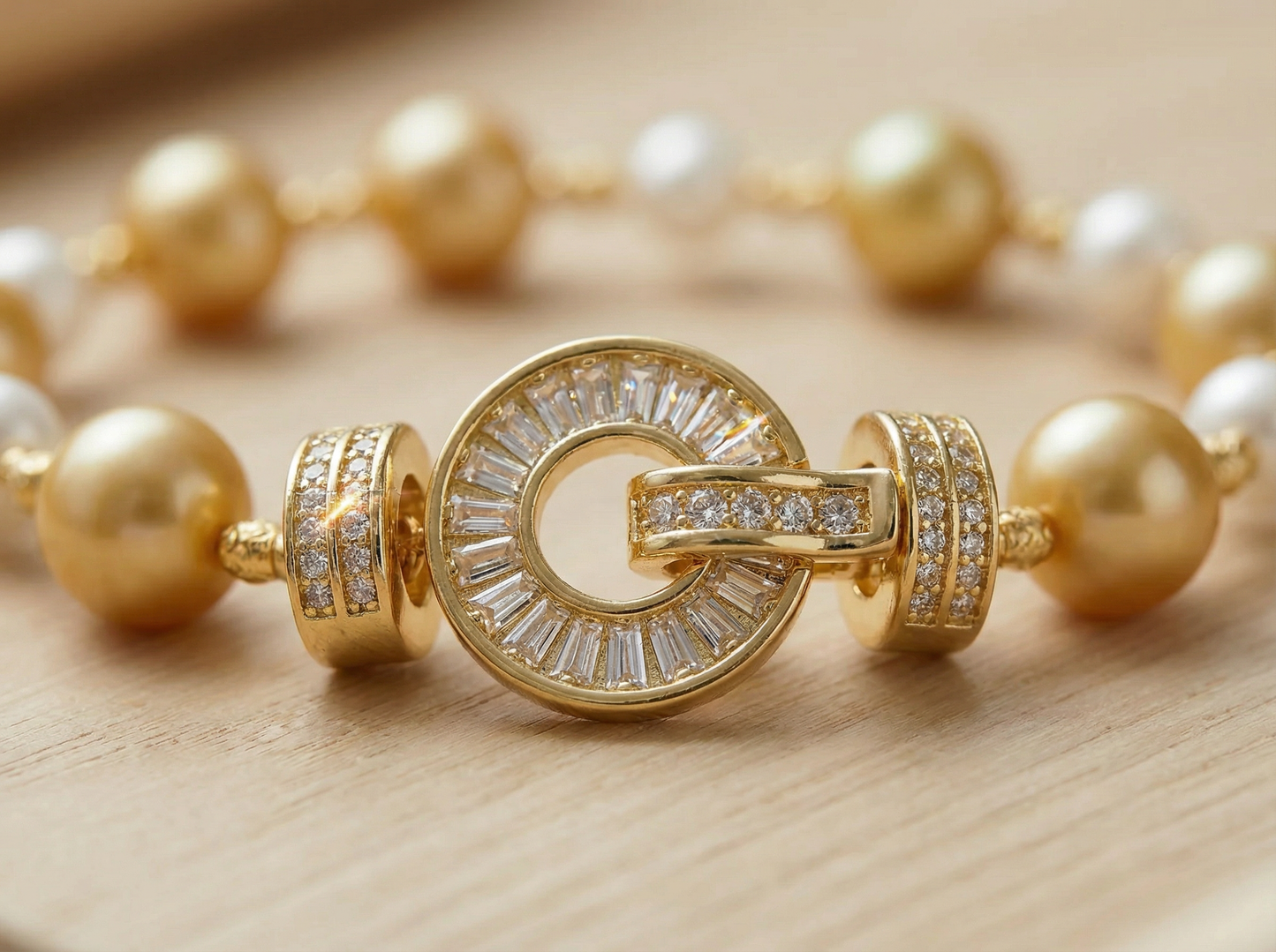Golden Pearl Bracelet - VEEKISSY