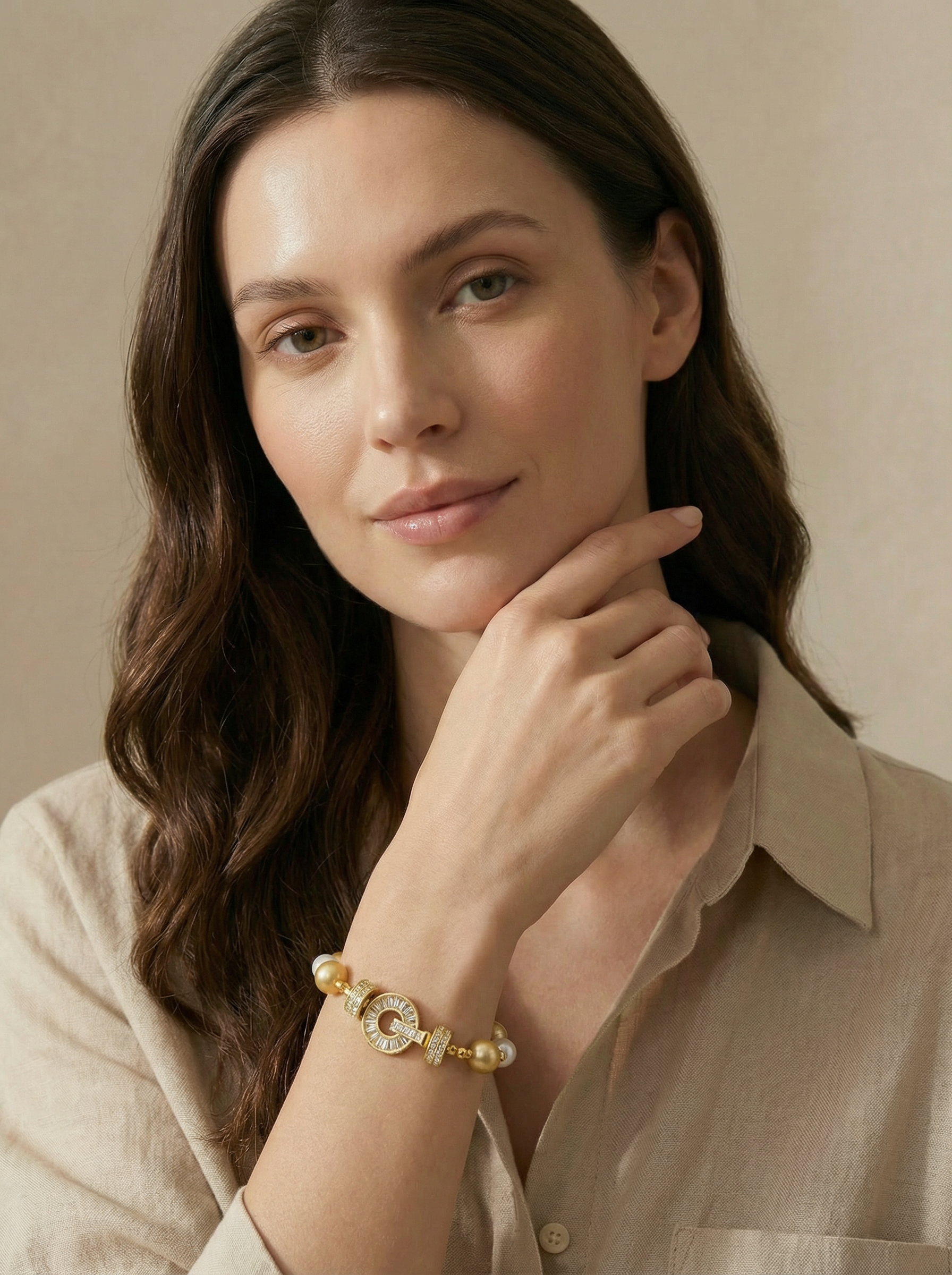 Golden Pearl Bracelet - VEEKISSY